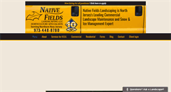 Desktop Screenshot of nativefieldslandscaping.com