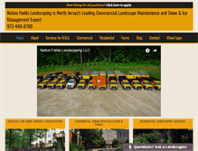 Tablet Screenshot of nativefieldslandscaping.com